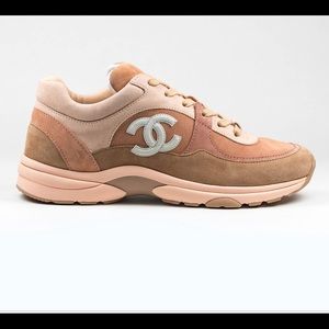 Chanel light pink tennis